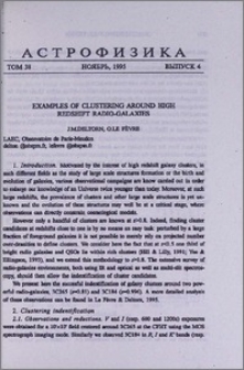 Examples of clustering around high redshift radio-galaxies