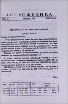 Spectroscopy of some SBS galaxies