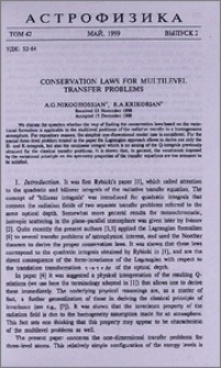 Conservation laws for multilevel transfer problems