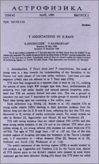 T associations in X-rays