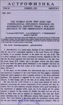 The Hubble flow: why does the cosmological expansion preserve its kinematical identity from a few Mpc distance to the observation horizon?