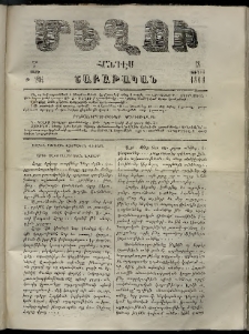 Մեղու, 1863, 7րդ տարի, թիւ 204 (18 Յունիս)