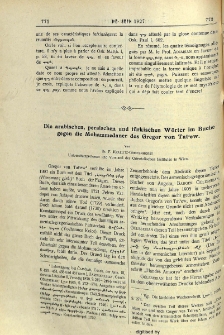 Die arabischen, persischen und türkischen Wörter im Buche gegen die Mohammedaner des Gregor von Tat'ew
