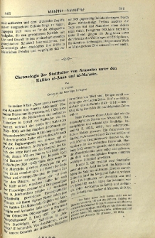 Chronologie der Statthalter von Armenien unter den Kalifen al-Amin und al-Ma'mūn