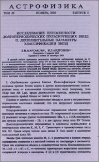 Исследование переменности долгопериодических пульсирующих звезд. II. Дополнительные параметры классификации звезд