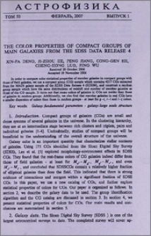 The color properties of compact groups of main galaxies from the SDSS data release 4