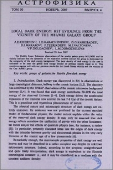 Local dark energy: HST edivence from the vicinity of the M81/M82 galaxy group