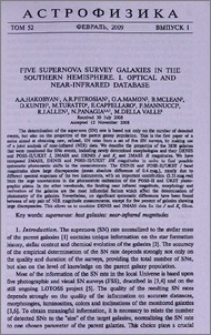 Five supernova survey galaxies in the southern hemisphere. I. Optical and near-infrared database
