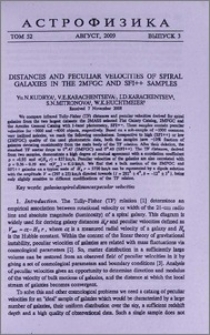 Distances and peculiar velocities of spiral galaxies in the 2MFGC and SFI++ samples