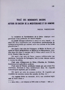 Tracé des Monuments Anciens Autour du Bassin de la Mediterranee et en Armenie