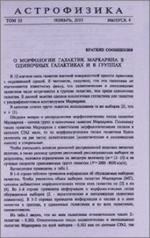 О морфологии галактик Маркаряна в одиночных галактиках и в группах