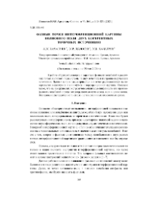 Фазные точки интерференционной картины волнового поля двух когерентных точечных источников