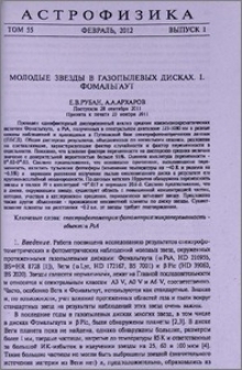 Молодые звезды в газопылевых дисках. I.Фомальгаут