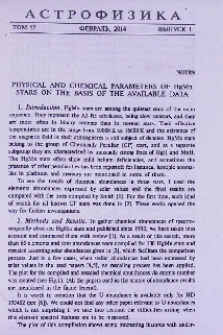 Physical and chemical parameters of HgMn stars on the basis of the available data