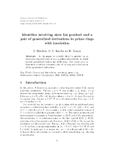 Identities involving skew Lie product and a pair of generalized derivations in prime rings with involution