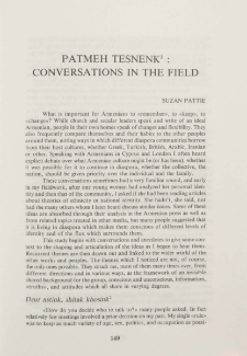 Patmen tesnenk: Conversation in the field