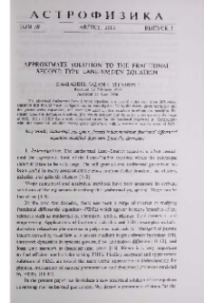 Approximate solution to the fractional second-type Lane-Emden equation