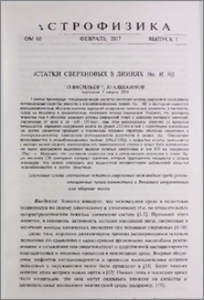 Остатки сверхновых в линиях Hα и Hβ
