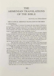 The Armenian Translationas of the Bible