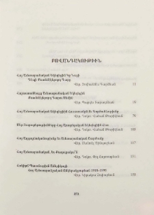 Բովանդակութիւն; Table of contents