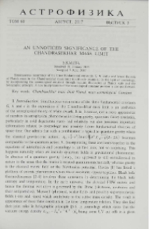 An unnoticed significance of the Chandrasekhar mass limit