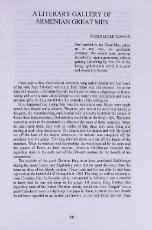 A literary Gallery of Armenian Great Men