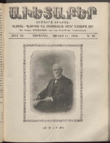 Աւետաբեր, 1910, Ճիլտ 53, Ն° 25 (Յունիս 18)