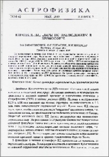 Корональные дыры по наблюдениям в хромосфере
