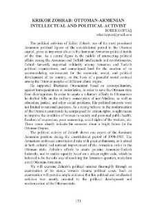 Krikor Zohrab: Ottoman-Armenian Intellectual and Political Activist