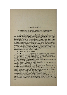 Turkish sources on Armenia, the Armenians and other Transcaucasian peoples
