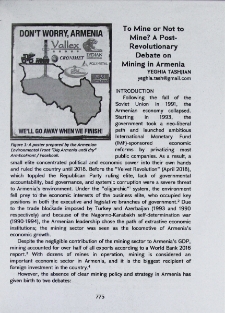 To Mine or Not to Mine? A post-revolutionary debate on mining in Armenia