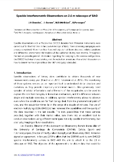 Speckle Interferometric Observations on 2.6 m telescope of BAO