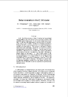 Stellar kinematics in the IC 348 cluster