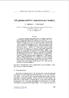 WR galaxies and PAH: observations and modeling