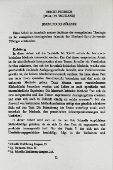 Jesus und die Zöllner