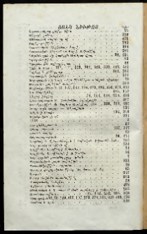 Արեւելեան մամուլ, 1877, Եօթներորդ Տարի, Ցանկ նիւթոց