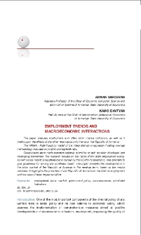 Employment Trends and Macroeconomic Interactions
