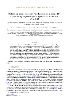 Detecting shock waves in non-fundamental mode RR Lyrae using large sample of spectra in SDSS and LAMOST