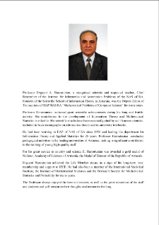 Professor Evgueni A. Haroutunian
