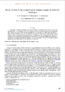 Study of the X-ray properties of blazars, based on BZCATcatalogue