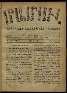 ՄԱՄՈՒԼ։ Արձագանգ Հասարակական Կարծեաց, 1872, Դ տարի, Ե շրջան, թիւ 219 (Յուլիս 29)
