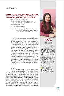 Smart and Sustainable Cities: Thinking About the Future. Examples from the Best International Experiences