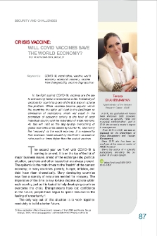Crisis Vaccine: Will Covid Vaccines Save the World Economy?