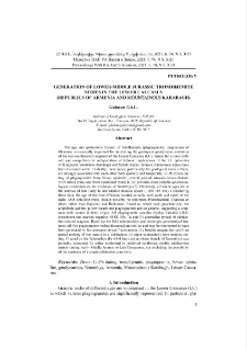 Generation of lower-middle jurassic trondhjemite series in the Lesser Caucasus (Republics of Armenia and Mountainous Karabakh)