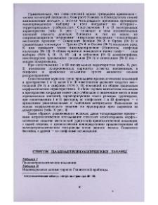 Список палеоантропологических таблиц