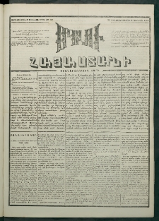 Մեղու Հայաստանի, 1881 ամի, Քսան եւ չորրորդ տարի, համար 101 (Յունիս 3)