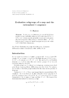Evaluation subgroups of a map and the rationalized G-sequence