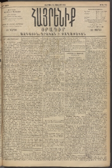 Հայրենիք, 1894, 25րդ տարի, թիւ 873 (Յուլիս 15)