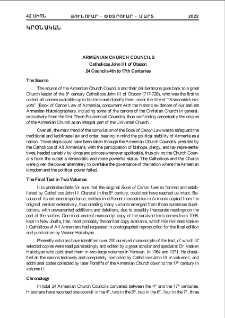 Armenian Church Councils, Catholicos John III of Otsoon 24 Councils 4th to 17th Centuries