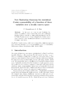 New Tauberian theorems for statisticalCes`aro summability of a function of threevariables over a locally convex space
